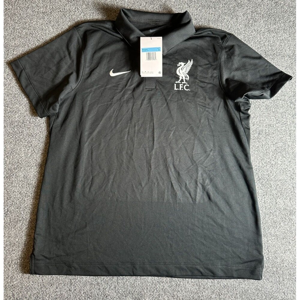Nike Women's Dry LFC Polo in Black Custom Size M Style CU3206-010